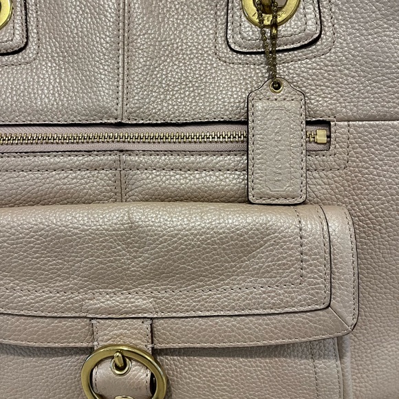 Coach Shimmery Champagne-colored Large Handbag/Tote - Picture 3 of 7